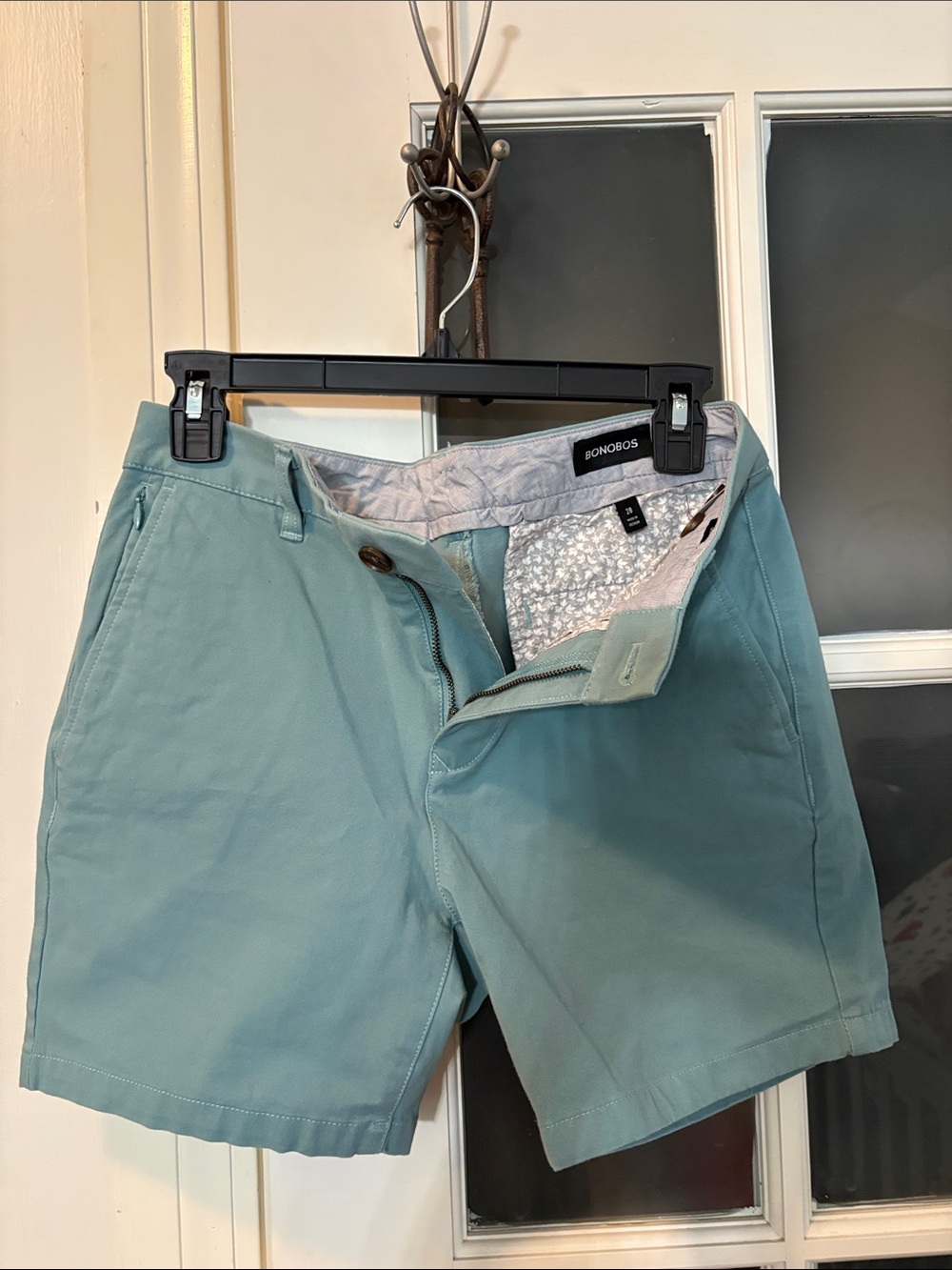 Bonobos Men’s Light Teal Flat Front Shorts